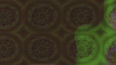 Renkli unsurlarla hareketli arka plan görüntüleri. Çiçekler. Eski model. Bayrak tarzı. Video kaydı. Şablon. Döngü. Kusursuz..