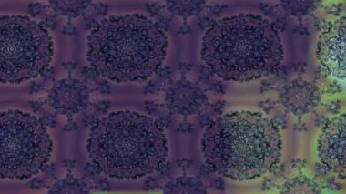 Renkli unsurlarla hareketli arka plan görüntüleri. Çiçekler. Eski model. Bayrak tarzı. Video kaydı. Şablon. Döngü. Kusursuz..