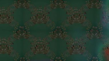 Renkli unsurlarla hareketli arka plan görüntüleri. Çiçekler. Eski model. Bayrak tarzı. Video kaydı. Şablon. Döngü. Kusursuz..