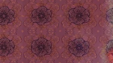 Renkli unsurlarla hareketli arka plan görüntüleri. Çiçekler. Eski model. Bayrak tarzı. Video kaydı. Şablon. Döngü. Kusursuz..