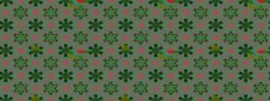 Çiçekli çizim şekli. Yeşil renkli çiçekler. Renkli Bahar Teması eskiz kalıbı. Düz Çiçek Elementleri Tasarımı.