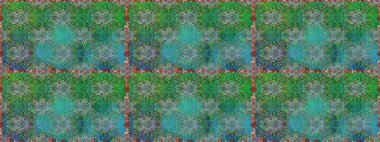 Modern gelişim yeşil raster arka plan duvar kâğıdı illüstrasyonu klasik çizgili, desenli desenli çiçekler, çiçekli süsler. Çiçekli el, pürüzsüz desen..