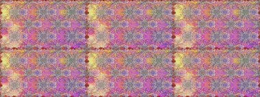 Kusursuz çiçek deseni duvar kâğıdı olarak kullanılabilir. Tarafsız renklerde çiçekler. Raster illüstrasyonu.