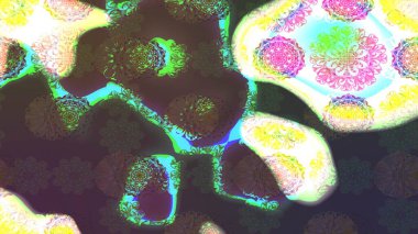 Tomurcukları çiçek olan sevimli bir çiçek deseni. Eski usul. Raster illüstrasyonu. Kumaş, tekstil, duvar kağıdı baskısı için. Raster. Taslak arkaplan.