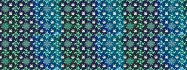 Çiçekli, yapraklı, çiçek desenli eskiz. El çizimi. Raster illüstrasyonu.