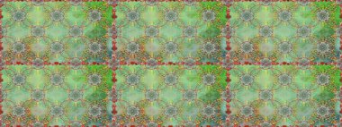 Raster illüstrasyonu. Düz Çiçek Elementleri Tasarımı. Çiçekli, suluboya desenli kusursuz çiçek deseni. Tarafsız renklerde çiçekler. Renkli Bahar Teması Kusursuz Arkaplan.