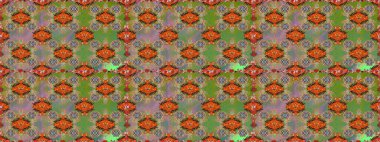 Kusursuz Chichi kumaş deseni. Çiçek deseni. Düz Çiçek Elementleri Tasarımı. Raster illüstrasyonu. Renkli Bahar Teması Kusursuz Arkaplan.