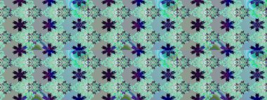 Elle boyanmış suluboya resim çizimleri, çiçekler ve bitkiler. Mavi renkte çiçekler.