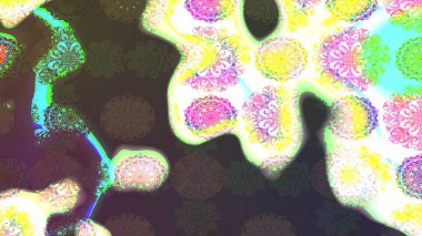 Kahverengi renkte çiçekli çiçek deseni. Suluboya tarzında kahverengi renkte çiçekler.