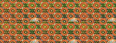 Doğu tarzı arabesk tarzında altın elementler. Kahverengi renklerde pürüzsüz desen. Raster altın pürüzsüz desen. Kusursuz altın desenli bukleler..