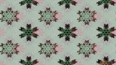 Raster illüstrasyonu. Gri renklerde. Gri renkli gri papatya deseni.