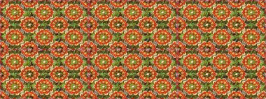 Kahverengi renklerde altın tekrarlayan elementlerle soyut arkaplan. Kusursuz oryantal klasik altın desen.