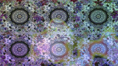 Kusursuz çiçek deseni. Kusursuz raster arka plan. Gri renklerde grafiksel, modern, pürüzsüz desen. Duvar kâğıdı barok, İspanyol kumaşı.