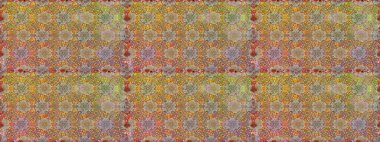 Kahverengi renkli çiçekler. Raster illüstrasyonunda kusursuz çiçek deseni.