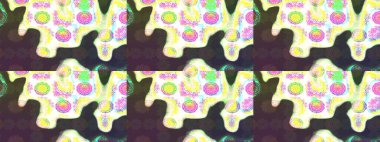 Parmak izi, kumaş, duvar kâğıdı, tekstil için raster dokusu. Renkli grunge, soyut arkaplanı colokahverengi çiçeklerle süslüyor. Nakış desenli çiçek deseni..