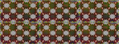 Çiçekli karalama şeklinde Raster çiçek deseni. Kahverengi renkli çiçekler. Nazik, sevimli çiçek arkaplanı..