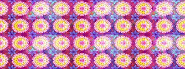 Vadinin çiçekleri tarafsız renklerde. Raster çiçek desenleri çiziyor..