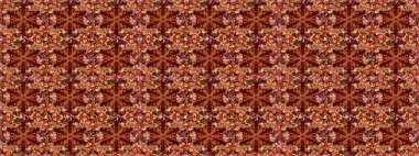 Klasik klasik klasik arka plan. Kusursuz klasik raster altın desenli. Kırmızı renklerde, altın elementlerle kusursuz desen. Raster illüstrasyonu. Geleneksel oryantasyon süsü.