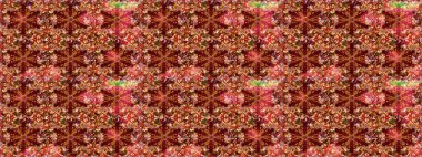 Raster geleneksel, kırmızı renklerde, altın, kusursuz desen. Barok tarzında kusursuz bir doğulu süsü..
