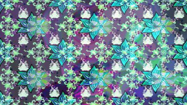 Raster illüstrasyonu. Tarafsız renklerde çiçekler. Tropikal çizim çiçek deseni.