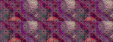 Renkli Bahar Teması eskiz kalıbı. Düz Çiçek Elementleri Tasarımı. Mor renkli çiçekler. Güzel çiçek deseni..