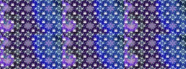 Küçük menekşe ve çiçeklerle oldukça eski bir besin torbası deseni. Tekstil, kumaş, kapaklar, duvar kağıtları, baskı, naylon, koleksiyon defteri, örgü, dekupaj için güzel bir eskiz. Millefleurlar.