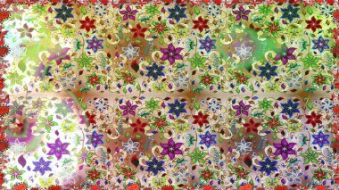 Kartlar, davetiyeler, tarih kartları ve daha fazlası için kullanılabilir. Tatlı suluboya, dikişsiz çiçek deseni. Büyük bir suluboya çiçek seti..