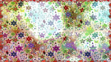 Tekstil ya da kitap kapakları, imalat, duvar kağıtları, baskı, hediye paketi ve yapıştırma kitabı için çiçeksiz arka plan. Küçük çaplı çiçeklerdeki basit şirin desenler. Raster illüstrasyonu.