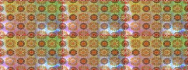 Hoş bir çiçek geçmişi var. Küçük çiçekteki kusursuz desen. Güzel kumaş deseni. Raster illüstrasyonu.