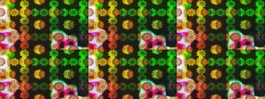 Çiçekli çiçek deseni, suluboya. Küçük çiçekte güzel bir çiçek deseni var. Raster deseni.