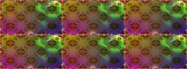 Kahverengi çiçekli kusursuz desen, suluboya çiçek deseni, sevimli çiçek, duvar kağıdı, kart veya kumaş için fayanslı. Raster - stok.