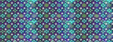 Çizim kalıbı. Mor renklerde. Çiçek duvar kağıdı. Raster illüstrasyonu. Renkli süs kenarı. Hint süsü..