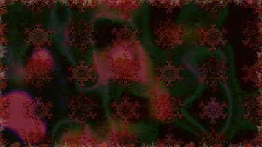 Gri renklerde. Raster illüstrasyonu. Çiçek buketleriyle klasik tarzda kusursuz desen.