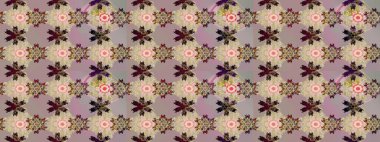 Bej renkli çiçekler. Tropik çiçek desenleri. Raster illüstrasyonu.