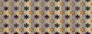 Arkaplan dokusu, duvar kağıdı, çiçek temalı gri renkler. Kabile sanatı boho baskısı, klasik çiçek arkaplanı. Soyut etnik raster çizim kalıbı.