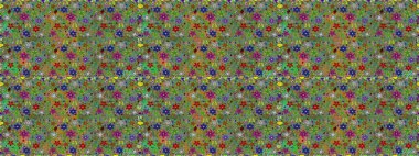 Doodle unsurları. Sorunsuz çiçek deseni kaydırma kağıt, davet, el ilanı, afiş veya Web sitesi Web sitesi arka plan duvar kağıdı için kullanılabilir. Elle çizilmiş Raster illüstrasyon.