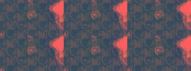 Raster illüstrasyonundaki çiçek desenli çizim. Düz Çiçek Elementleri Tasarımı. Renkli Bahar Teması eskiz kalıbı. Mavi renkte çiçekler.