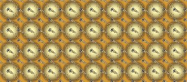 Tarafsız, kahverengi ve sarı renklerde altın çiçekli altın desenler. Senin tasarımın için, duvar kağıdı. Altın rengi, kusursuz çizim. Raster geometrik arkaplanı.