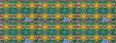 Etnik Mandala süsü. Kızılderili desenli desenli desenli şal deseni. Raster Henna dövme stili. Tekstil, tebrik kartı, boyama kitabı, telefon kılıfı baskısı için kullanılabilir.