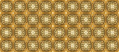 Kahverengi, bej ve nötr renklerde altın element. Barok tarzında altın çiçek süsü. Damask arkaplanı tekerrür ediyor. Antika altın tekrarlanabilir duvar kağıdı.