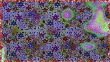 Üretim, duvar kağıdı, baskı, hediye paketi ve scrapbooking Tekstil veya kitap için çiçek sorunsuz arka plan kapsar. Raster resim. Küçük ölçekli çiçek basit şirin desen.