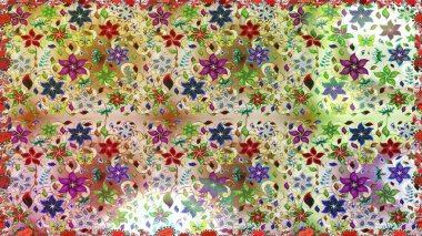 Küçük nötr çiçeklerle oldukça kaliteli beslenme çantası deseni. Millefleur 'lar. Tekstil, kumaş, kapaklar, duvar kağıtları, baskı, naylon, yapıştırma, örgü, dekupaj için çiçeksiz arkaplan.