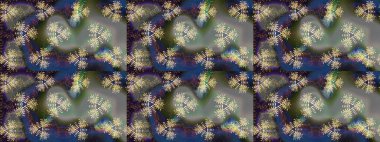 Güzel kumaş deseni. Renkli Bahar Teması eskiz kalıbı. Düz Çiçek Elementleri Tasarımı. Raster illüstrasyonunda çiçek deseni çizimi.