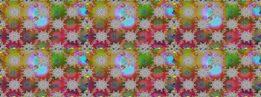 Çiçekli karalama şeklinde Raster çiçek deseni. Gri renkte yaz çiçekleri. Raster illüstrasyonu.