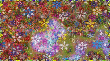 Kartlar, davetiyeler, tarih kartları ve daha fazlası için kullanılabilir. Tatlı suluboya, dikişsiz çiçek deseni. Büyük bir suluboya çiçek seti..