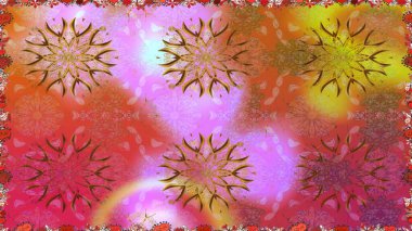 Kusursuz bir geçmişi var. Kumaş, tekstil, duvar kağıdı baskısı için. Raster. Raster illüstrasyonu. Tomurcukları çiçek olan sevimli bir çiçek deseni. Antika retro tarzı.