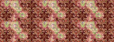 Altın elementli kahverengi renkler. Doğu tarzı arabesk. Raster altın desen. Raster illüstrasyonu. Kusursuz altın desenli bukleler..