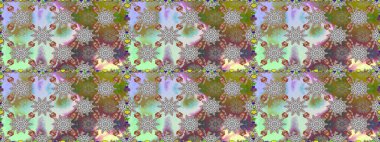 Gri renkli çiçekli kusursuz çiçek deseni. Suluboya tarzında gri renkte çiçekler.