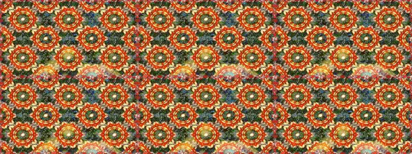 Turuncu renklerde ve altın elementlerle geleneksel klasik altın raster deseni. Barok tarzında kusursuz bir doğulu süsü..