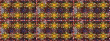 Klasik çiçek tasarımı elementleri. Kahverengi kıvırcık çiçekler kahverengi renklerde şekillenir. Raster illüstrasyonu.